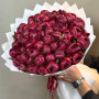 Букет из 51 бордового пиона фото 2